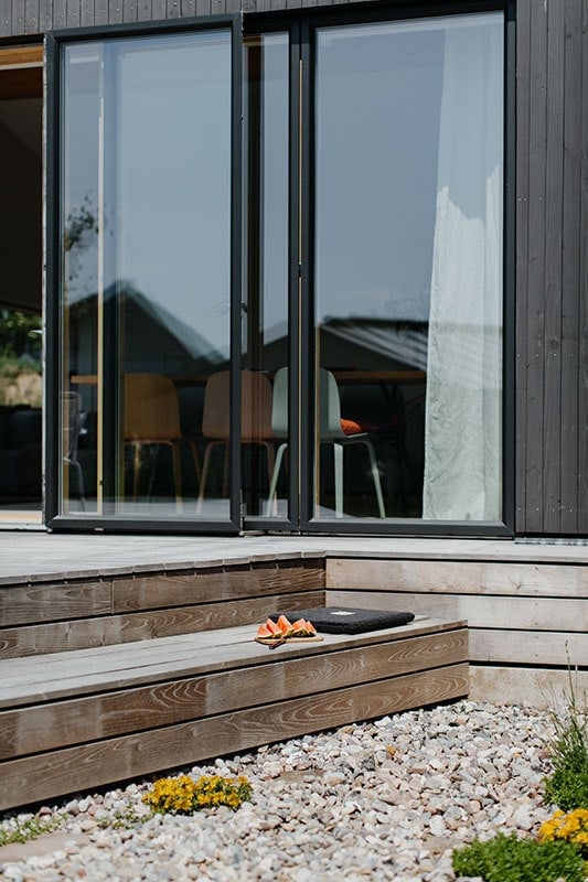 Ferienhaus Vielleichtnoch - Terrasse